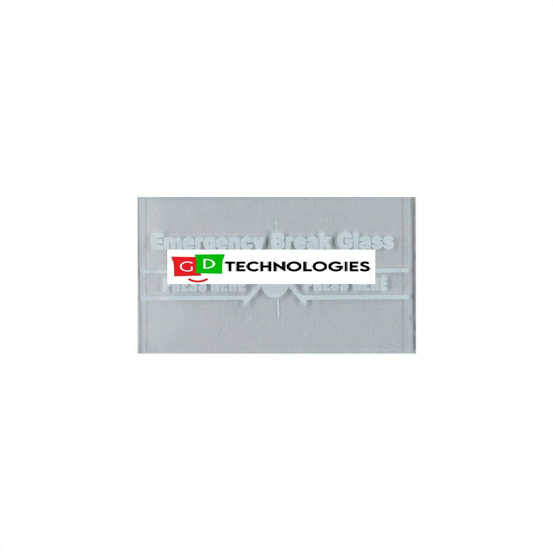 CALL POINT - SPARE GLASS FOR FR02 2012 (75mm x 43mm) BIG