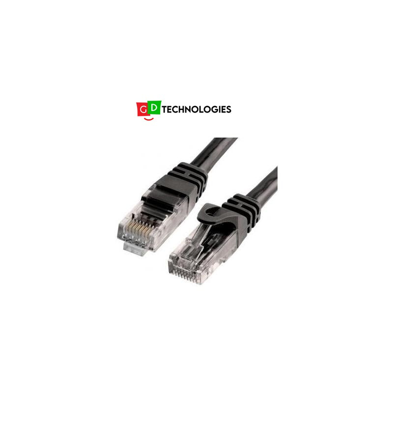 MICROWORLD CAT5E 1M BLACK CABLE