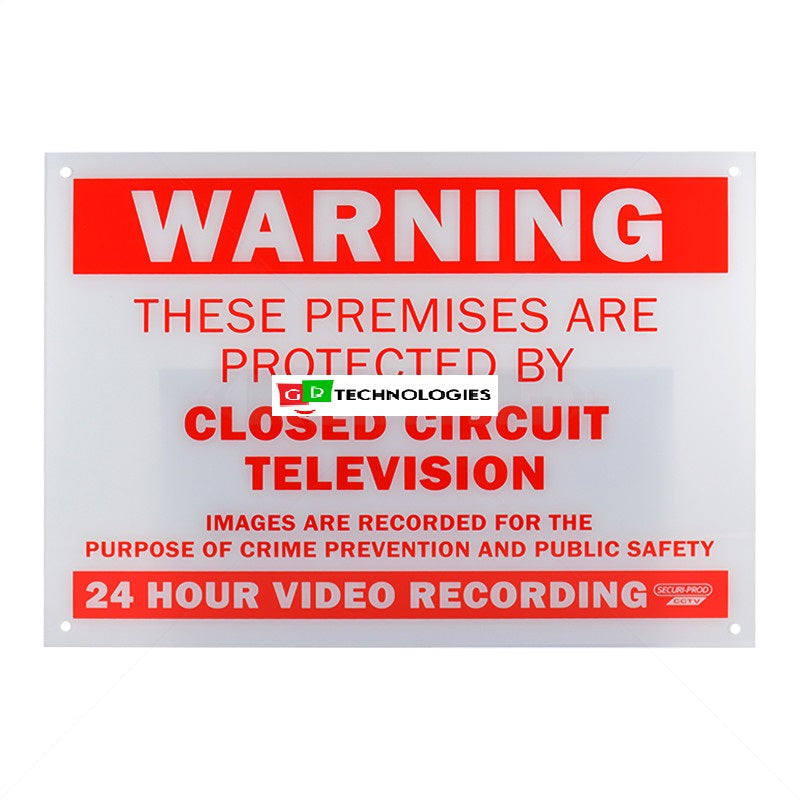 CCTV WARNING SIGN SP