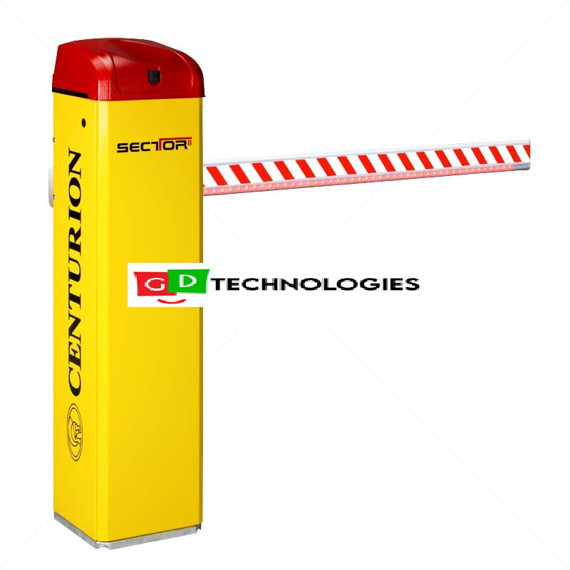 Centurion Traffic Barrier SECTOR II Boom6m Rectang + Loop Dete+Pole BSEC2_6_MS_LED_F
