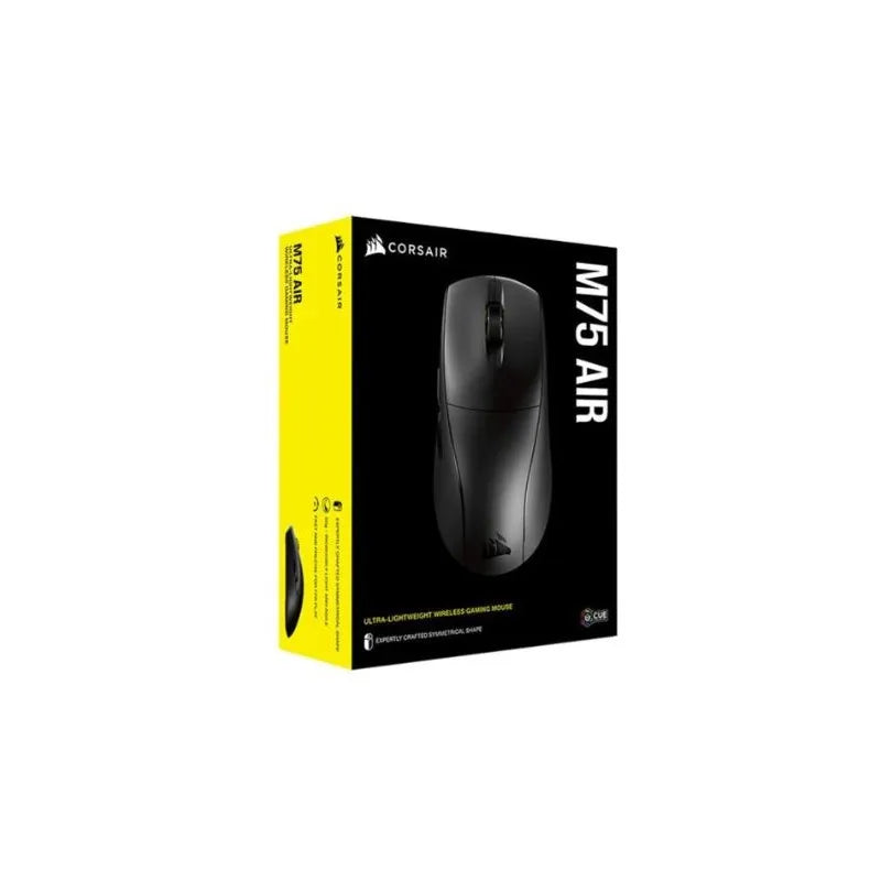 Corsair M75 AIR WIRELESS Ultra-Lightweight Gaming Mouse; 26000 DPI; . 2.4GHz SLIPSTREAM; Bluetooth – Black