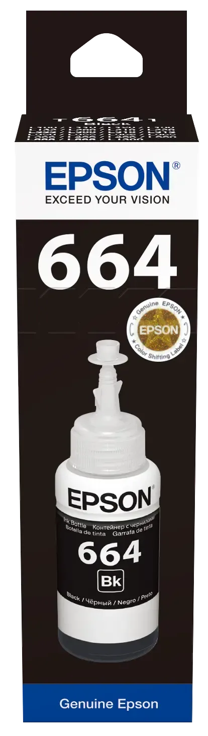 Epson T6641 Ecotank Black ink bottle (70ml) 4000 pages @ 5% coverage - image 2