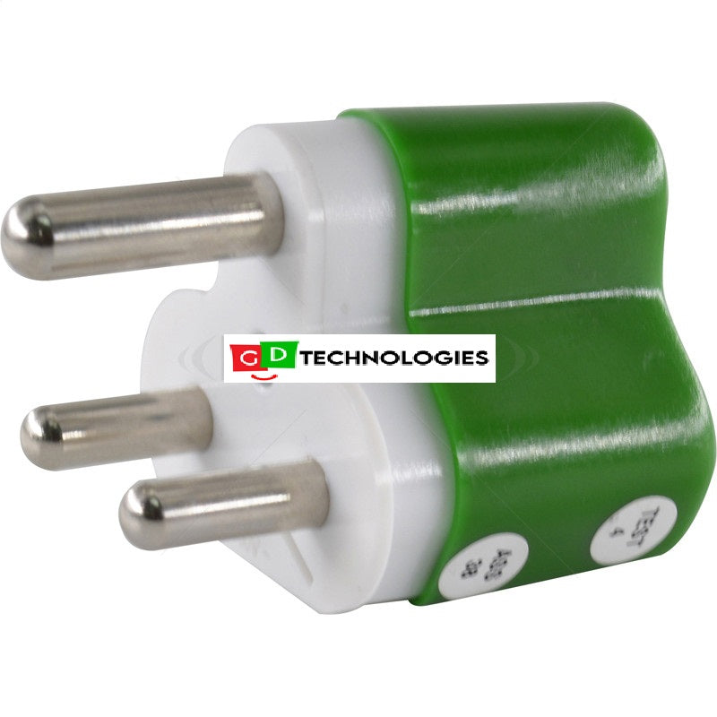 CL MAINS PROTECT 16A STD PLUG LED (GREEN)