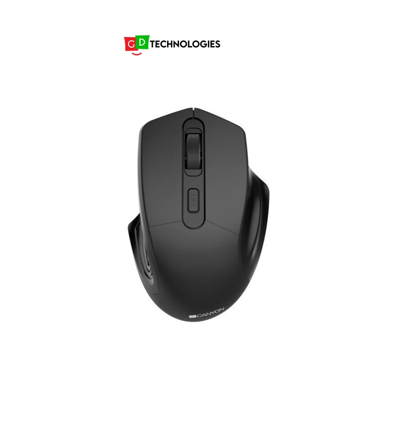 CONVENIENT WIRELESS MOUSE WITH PIXART SENSOR - BLACK