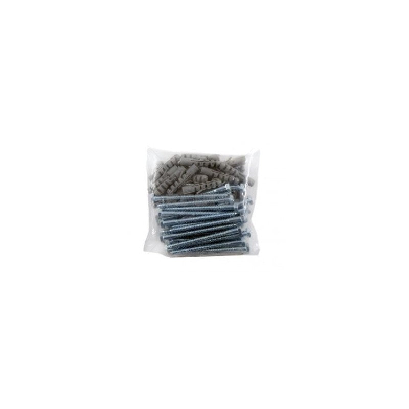 Coach Screw 6 x 75 x 8mm W/Plug / 25
