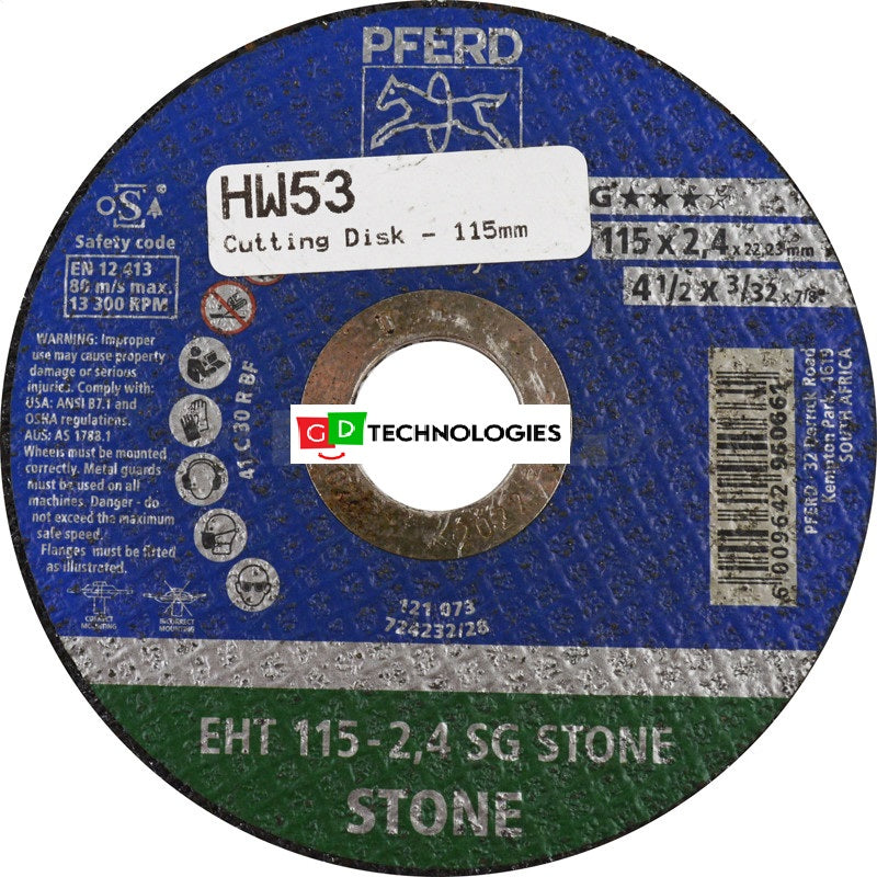 CUTTING DISK - 115MM MASONARY