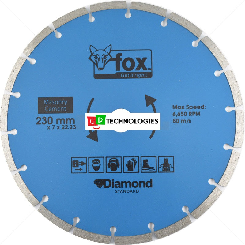CUTTING DISK - 230MM DIAMOND - SEGMENTED