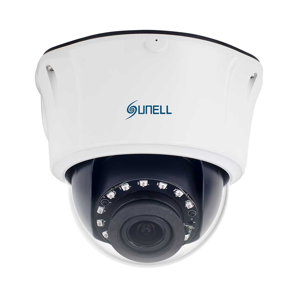 SUNELL 4MP MOTORIZED VARI-FOCAL IP POE CEILING DOME CAMERA WITH MIC (SN-IPV57/41CLDR/Z)