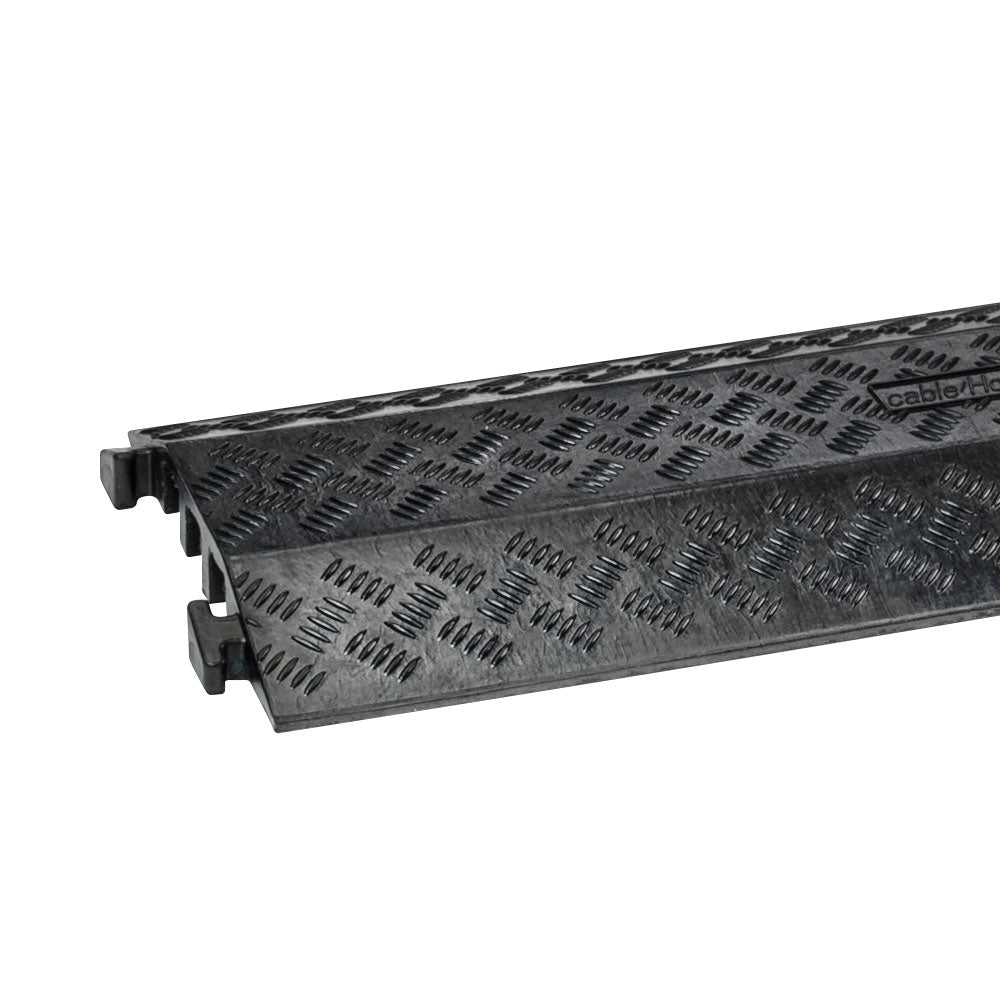 3-CHANNEL 350MM WIDE RUBBER CABLE RAMP