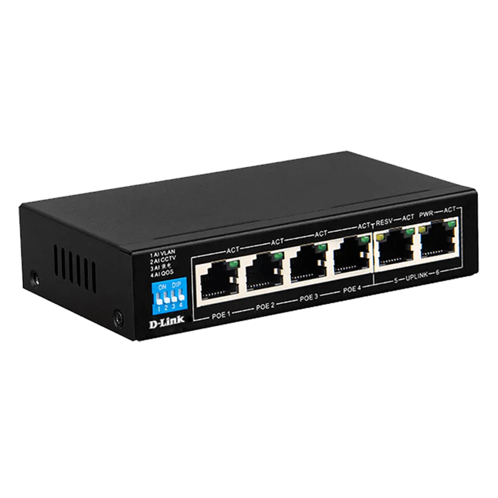 6-Port 10/100/1000Mbps Unmanaged Gigabit Long Range PoE Swit