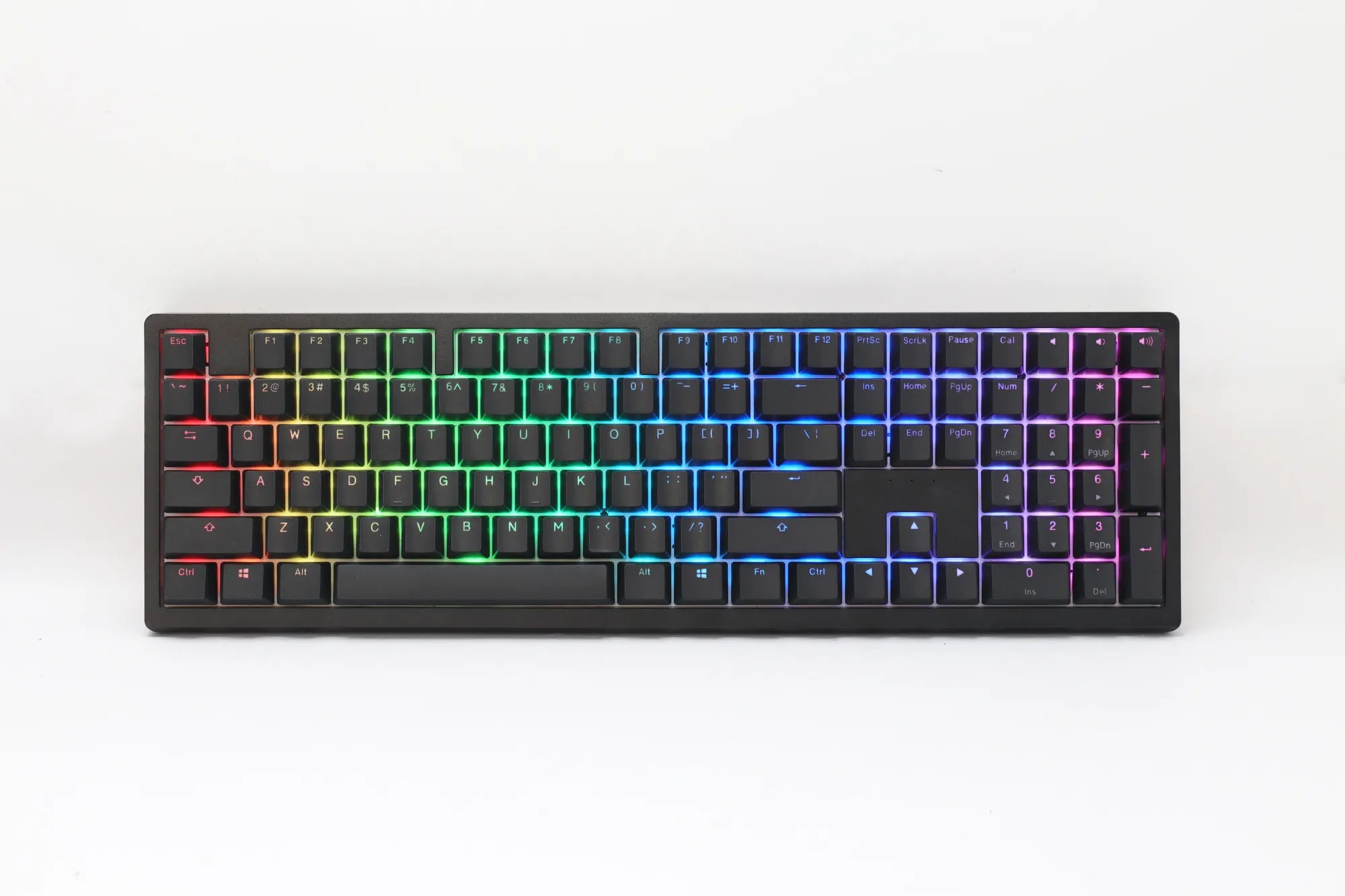 Ducky Keyboard Zero 6108 100% Mechanical Wireless Keyboard; RGB; USB 2.0 / 2.4GHz / BT - Cherry MX2A Blue switches.