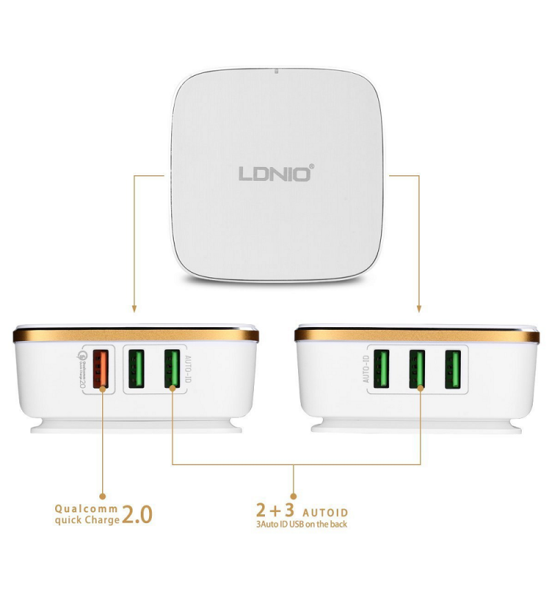 USB QUALCOMM 2.0 - 6P - QUICK CHG