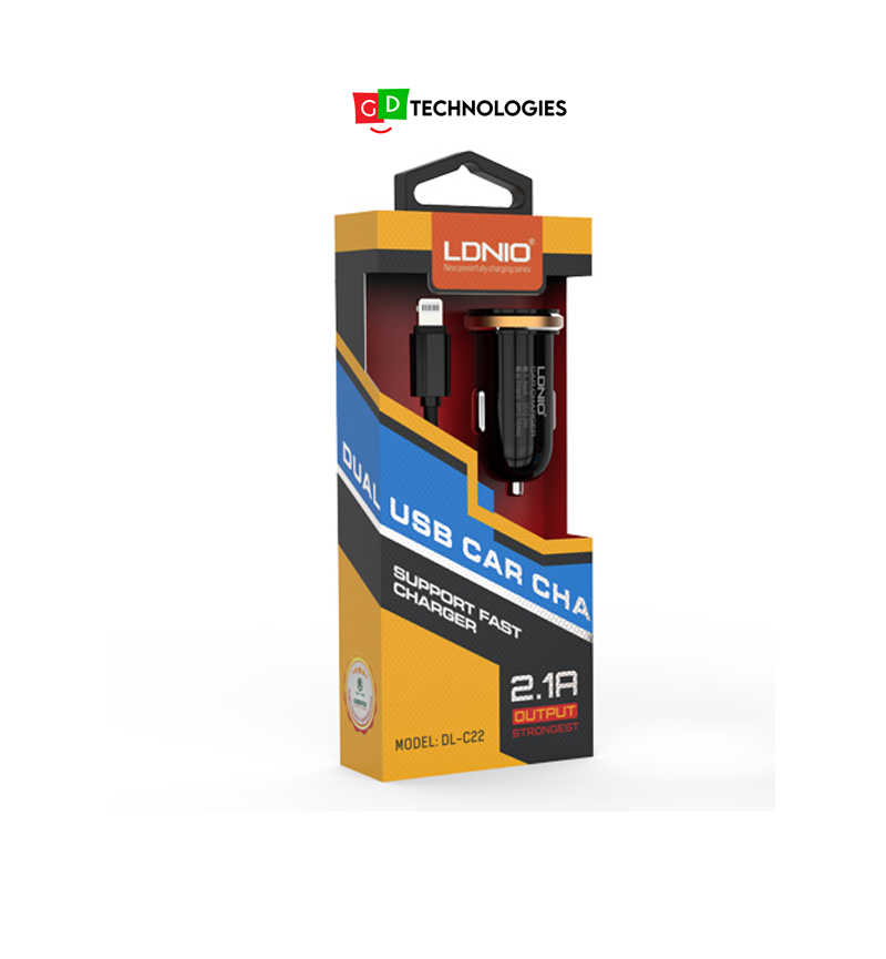 USB CAR CHARGER - 2P 2.1A