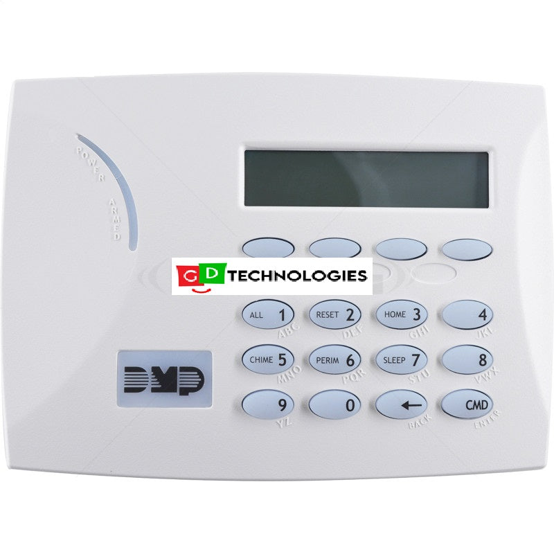 DMP 32 CHARACTER LCD KEYPAD WITH GREEN BACKLIT KEYBOARD XT AND XR PANELS