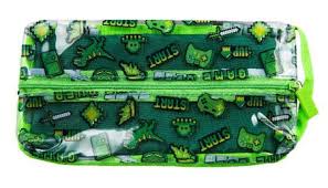 Quest Clear PVC Pencil Case - Gamer Green
