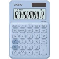 Casio MS-20UC - Desktop Calculator 12-Digit - Light Blue