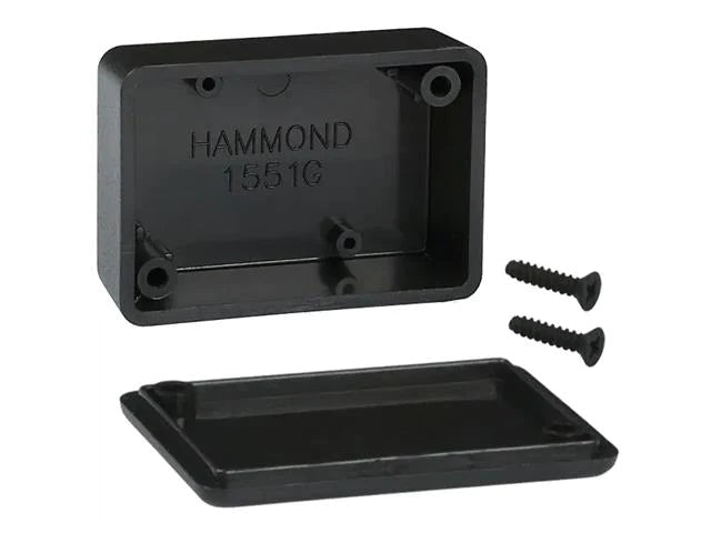 Miniature type Multipurpose Enclosure • ABS Plastic • 80x40x17mm • Black