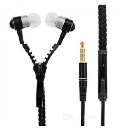 EB + MIC: ZIPPER: BLACK