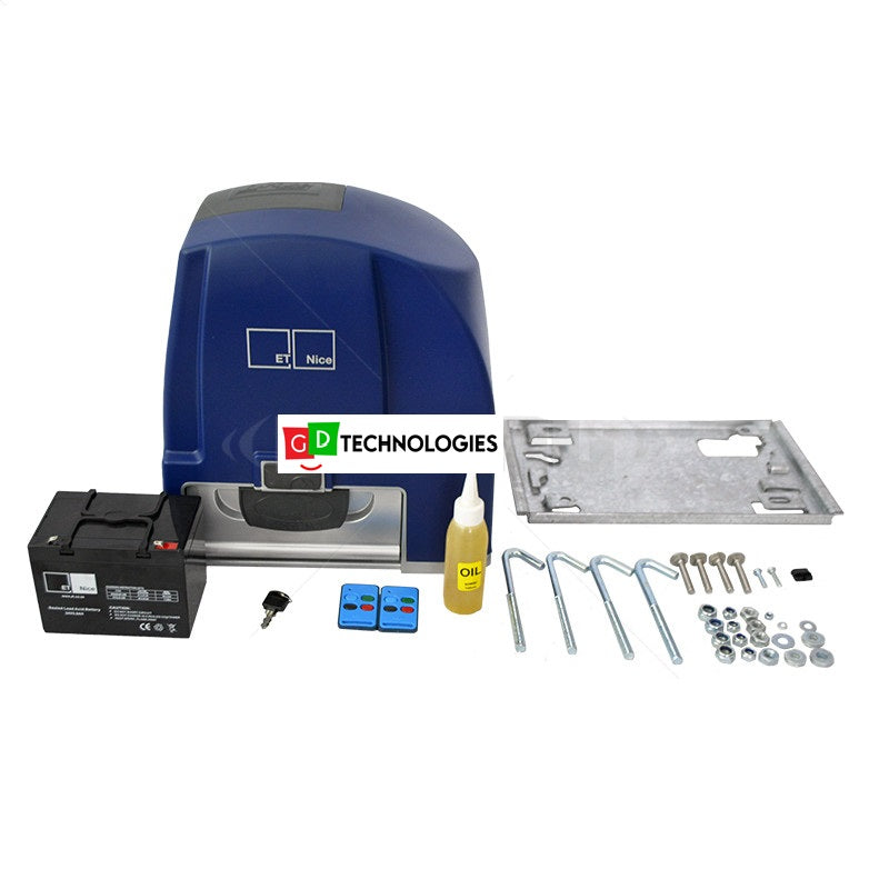 NICE DRIVE 1000 GATE MOTOR + BATTERY + 2x TX4 EXCL RACK