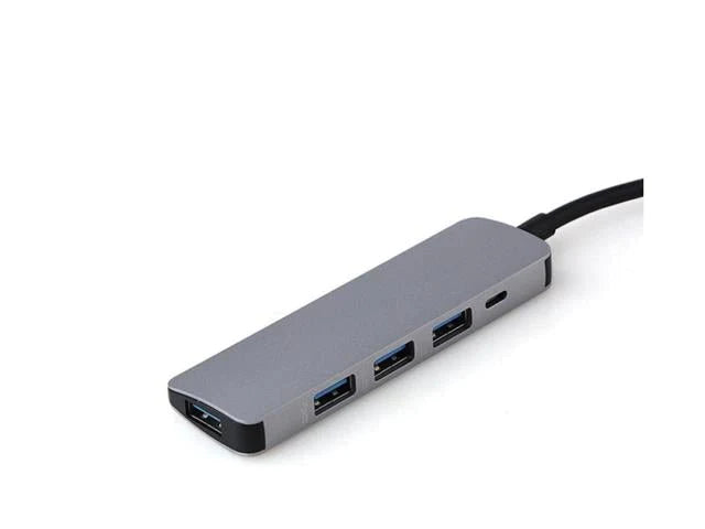 USB TYPE-C Male Plug on Lead to 4 Port USB 3.0 HUB