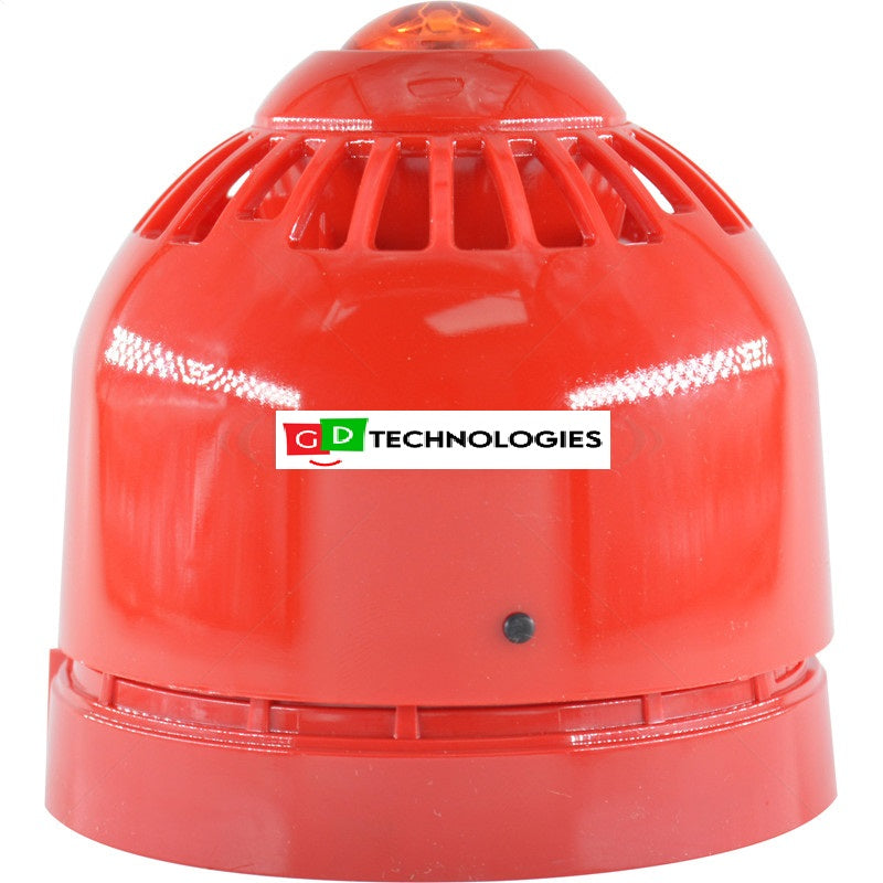FLASHNI SIREN - RED 24V - 32 TONE ASC366