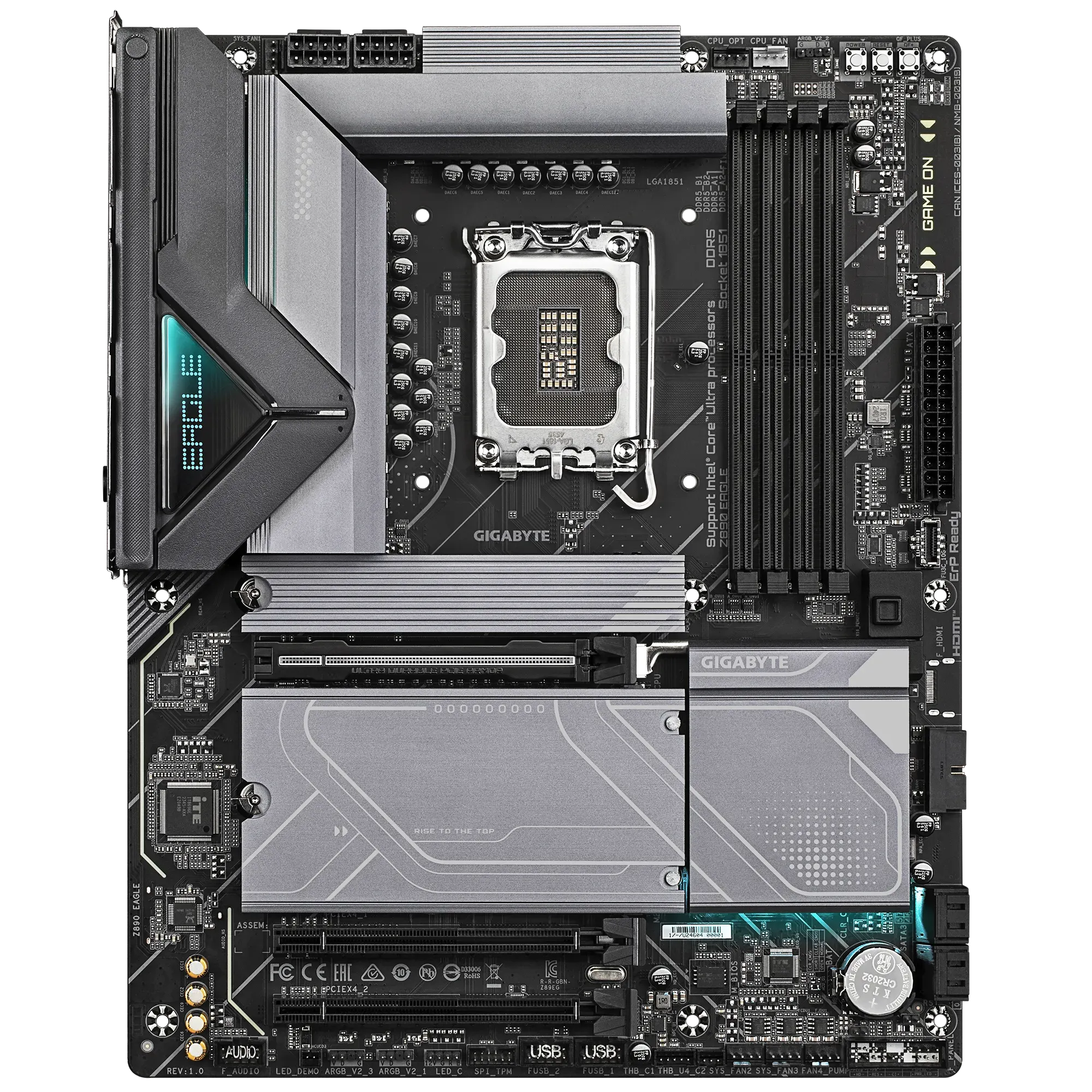 GIGABYTE Intel® Z890 Chipset for LGA 1851; 4x DDR5; 4x M2; USB4® USB Type-C®/DP; ATX. - image 2