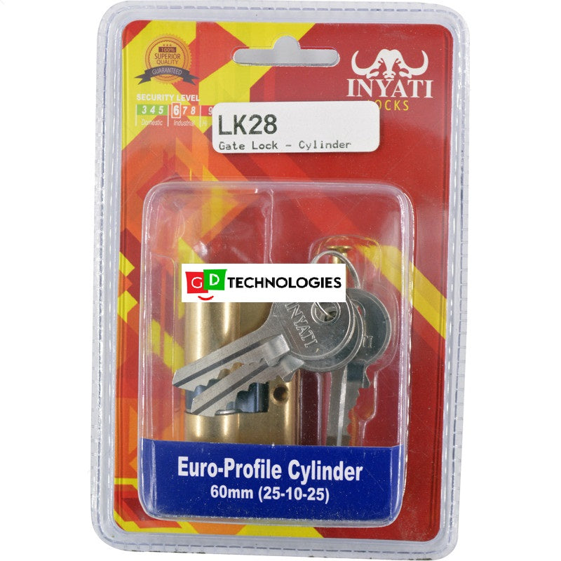 GATE LOCK - CYLINDER + KEYS