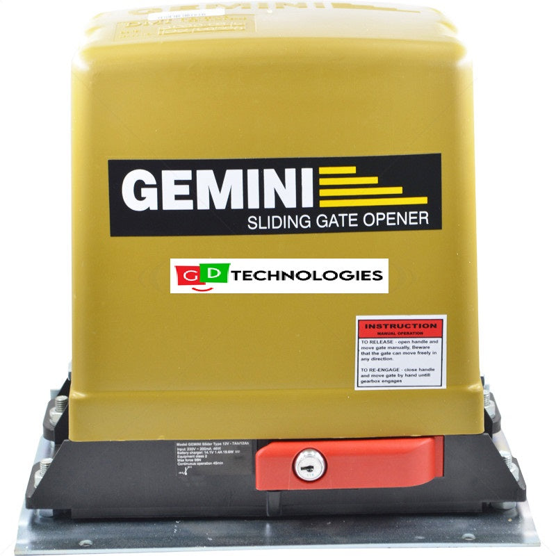 GEMINI DC SLIDER + BATTERY AND REMOTES EXCL RACK
