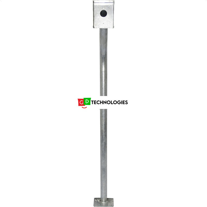 GOOSENECK - GALVANISED WITH RAINSHIELD AND BASE PLATE