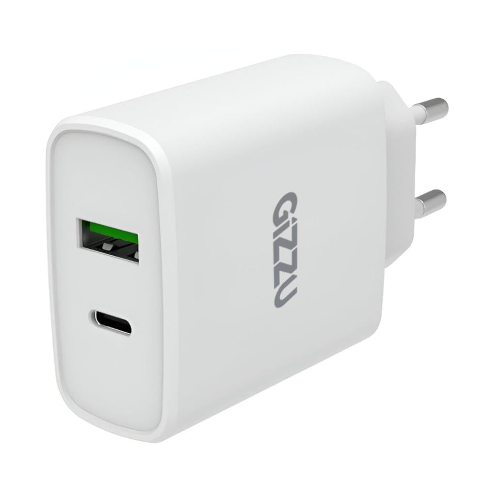 GIZZU WALL CHARGER 38W TYPE-C/QC 3 WH