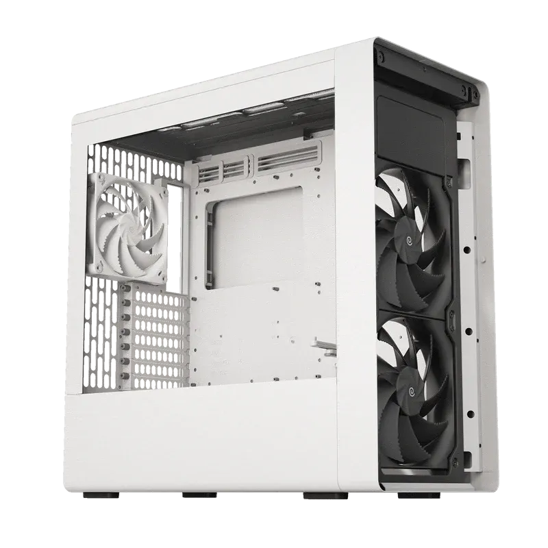 Aerocool HAVN BF 360 Flow White EATX case - Adjustable GPU Bracket - Supports up to 7 fans (2x180; 1x140mm incl) - 2x 3.5'' or 4