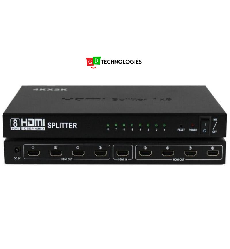 8 PORT HDMI SPLITTER 1080P + 3D