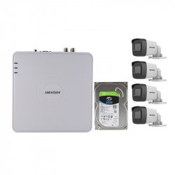 HIK HD-TVI 4 Channel Hi-Res DVR 4 Camera Base Kit