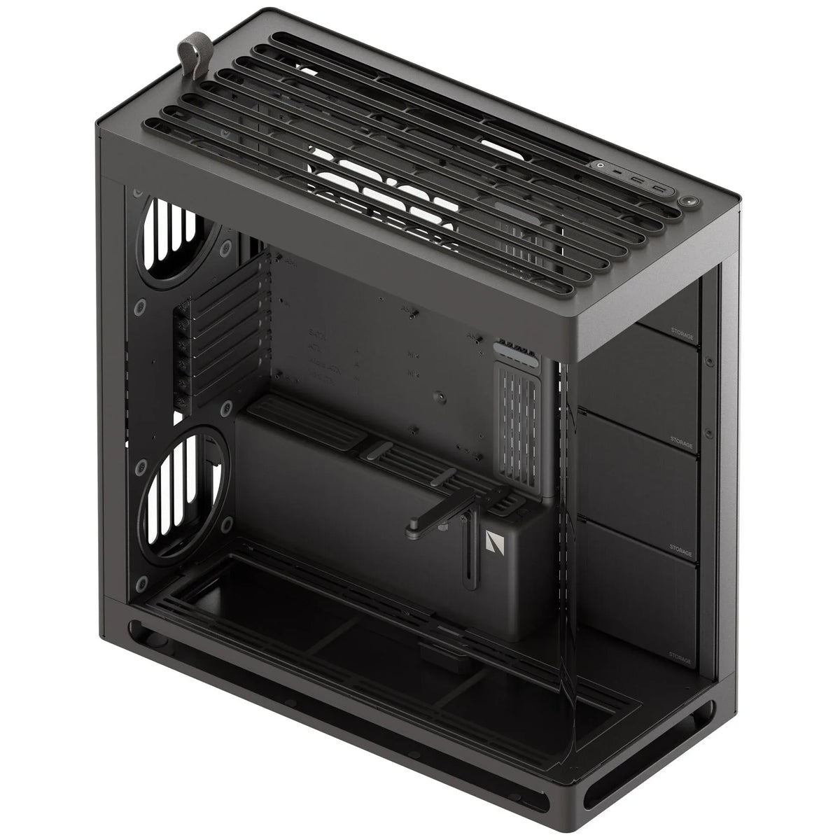 Aerocool HAVN HS 420 Base Edition Black EATX case - Supports up to 11 fans (0 incl) - 4x 3.5'' or 8x 2.5'' - 420mm Radiator. - image 2