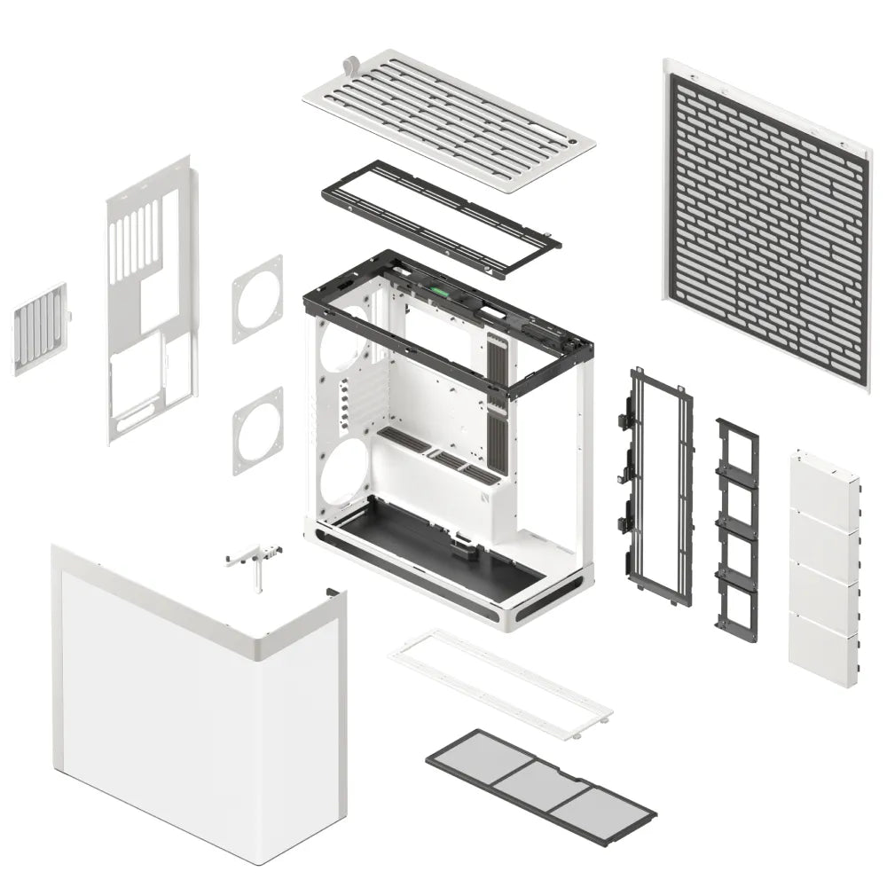 Aerocool HAVN HS 420 Base Edition White EATX case - Supports up to 11 fans (0 incl) - 4x 3.5'' or 8x 2.5'' - 420mm Radiator. - image 2
