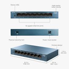TP-Link LS108G LiteWave 8-Port Gigabit Desktop Switch