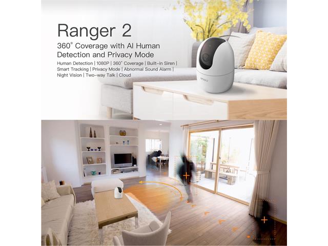 RANGER 2 WIFI PAN & TILT INDOOR CAMERA