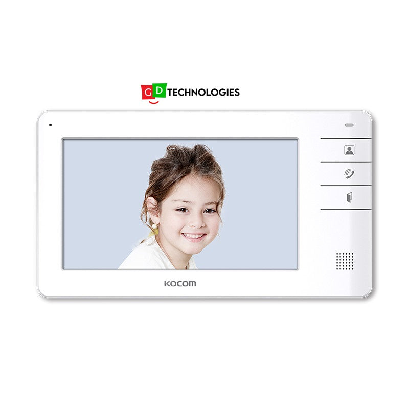 KOCOM 4 WIRE APARTMENT SYSTEM 7" MONITOR ONLY