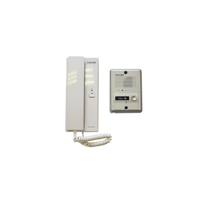 KOCOM - 1-1 Audio Intercom Kit 220VAC