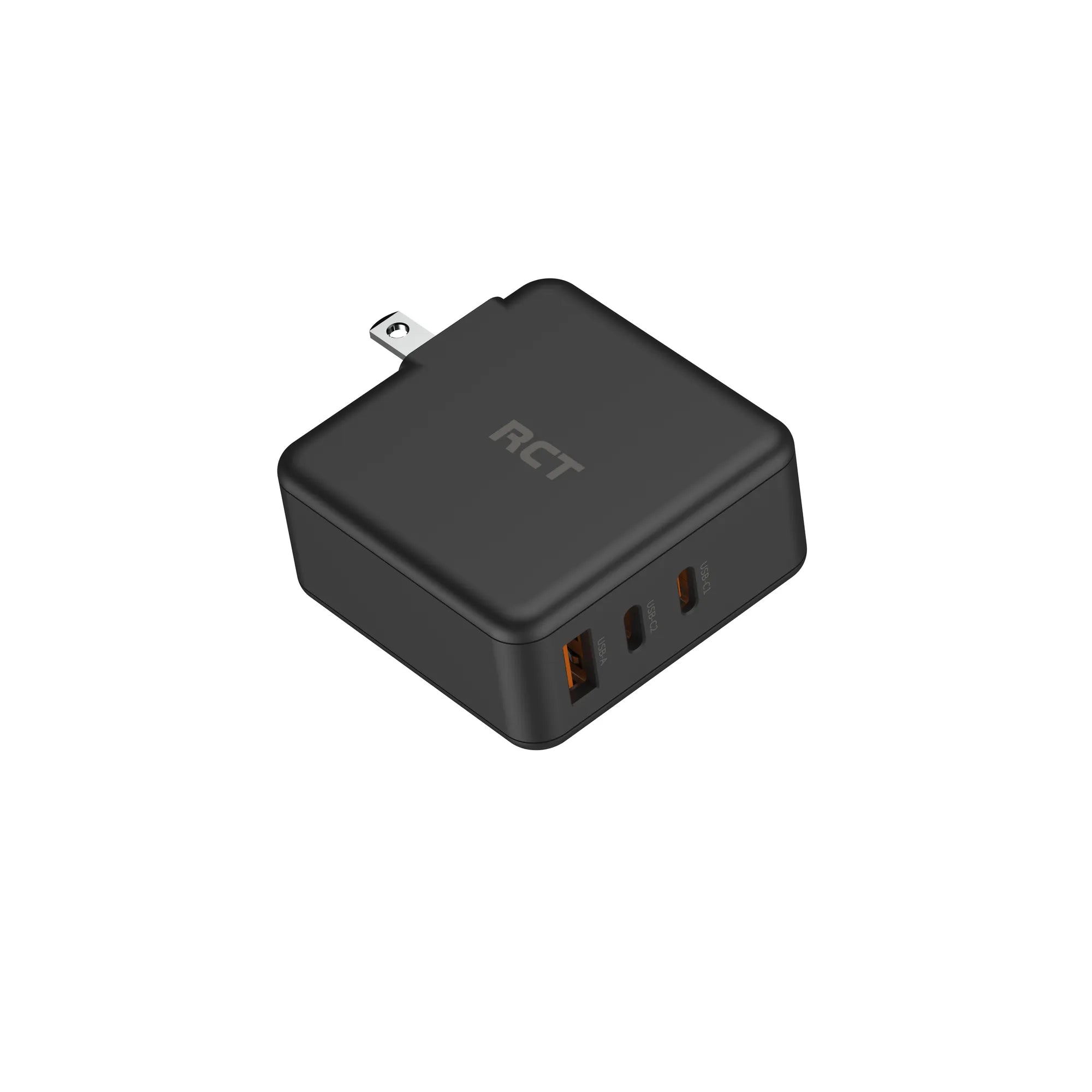 RCT 65W GaN fast charging travel kit | Travel adapter + (EU+UK+SA) Plug and cable - image 2