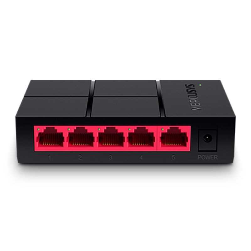 Switch MS105G 5P incl PSU (5VDC Input)