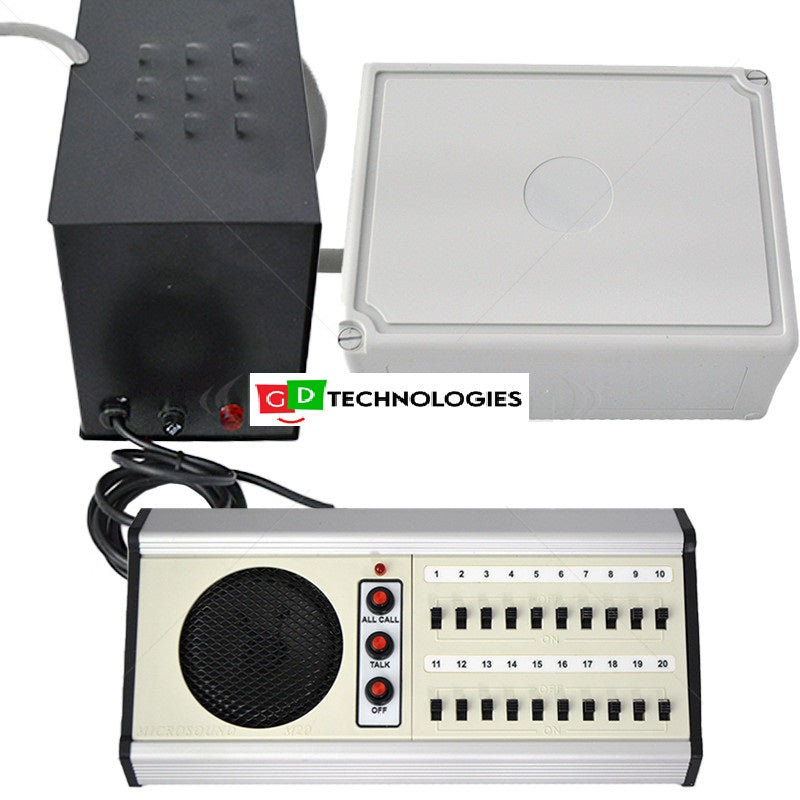 MICROSOUND 20 WAY SCHOOL INTERCOM