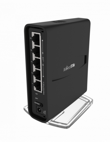 MikroTik hAP ac2 tower - 2.4 / 5GHz Desktop Wi-Fi Router - Black