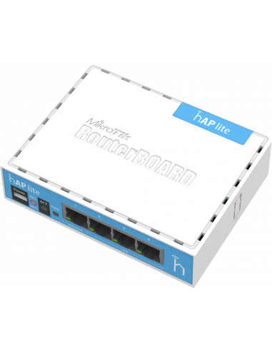 MikroTik hAP lite - 2.4GHz desktop Wi-Fi Router - mountable