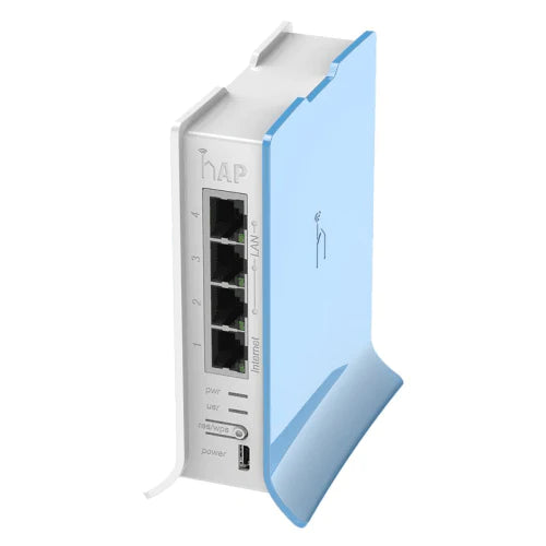 MikroTik hAP Lite Tower 2.4GHz 1.5dBi 4 Port Ethernet WiFi Router