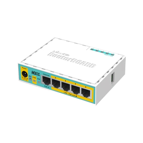 MikroTik hEX PoE Lite Desktop Router 5 10/100