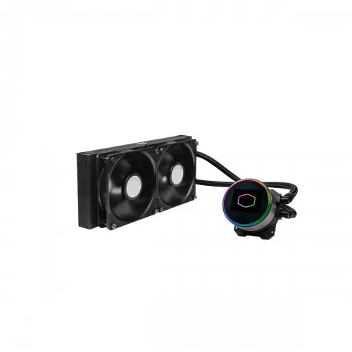 Cooler Master MasterLiquid ML240 Vivid ARGB Cooler With Dual Sickleflow 120mm PWM Fans And 240mm Aluminum Radiator -Black - image 2
