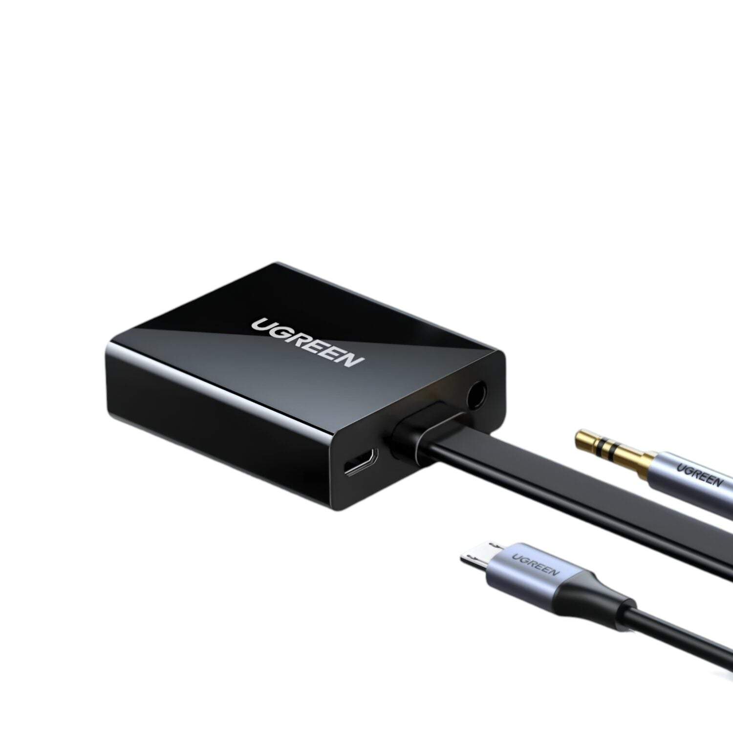 UGREEN HDMI to VGA Adapter, with 3.5mm Audio and Power Port - Black – image 2