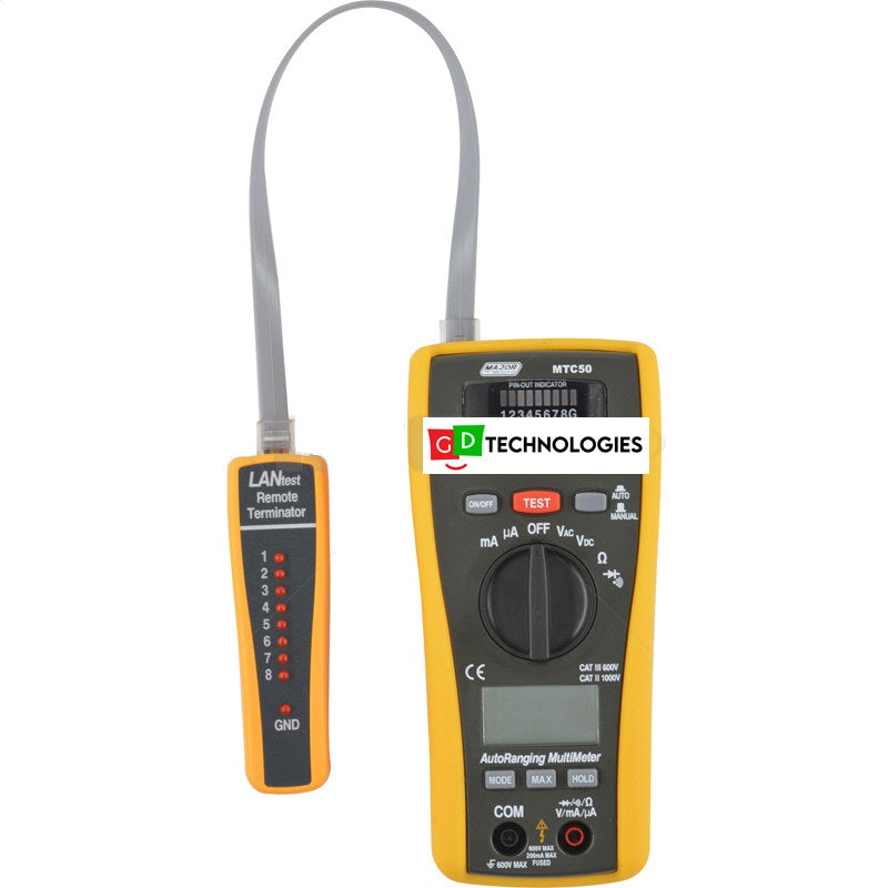 MULTIMETER - LAN TESTER FOR CAT 5 MTC50