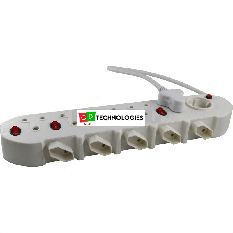 MULTIPLUG 11 WAY - 5 x 3 PIN / 6 x 2 PIN SWITCHED